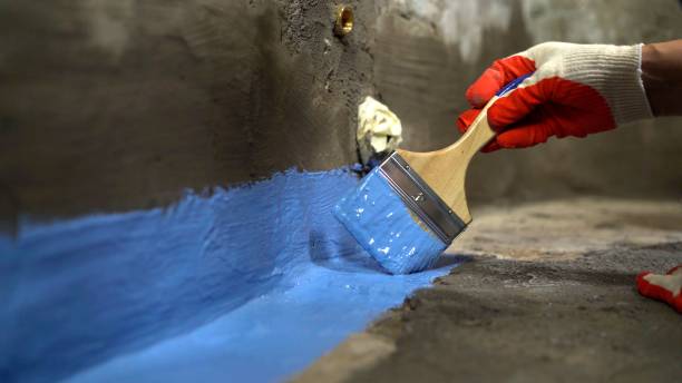 Commercial Waterproofing project at a Chapel Hill, NC business property by SJ Waterproofing Pros